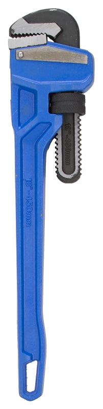Vulcan JL40118 Pipe Wrench, 50 mm Jaw, 18 in L, Serrated Jaw, Carbon Steel, Powder-Coated, Heavy-Duty Handle