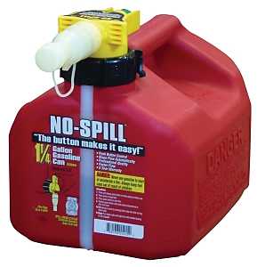 No-Spill 1415 Can, 1.25 gal, Plastic, Red