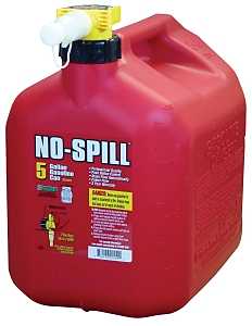 No-Spill 1460 Can, 5 gal, Plastic, Red