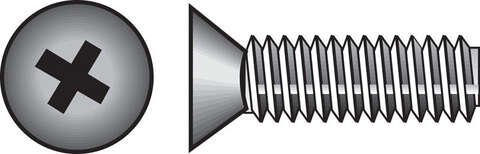 HILLMAN No. 1/4-20 in. X 1/2 in. L Phillips Flat Head Stainless Steel Machine Screws 100 pk