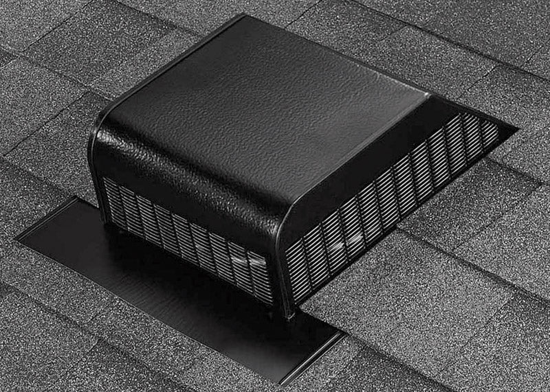 Air Vent 3.6 in. H X 15 in. W X 16 in. L X 9 in. D Black Aluminum Roof Vent Assembly, Pack of 6