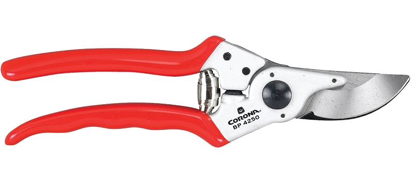 Corona BP 4250 Pruning Shear, 1 in Cutting Capacity, HCS Blade, Bypass Blade, Aluminum Handle, Non-Slip Grip Handle