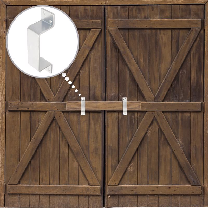 Ace 6-3/8 in. L Zinc-Plated Silver Steel Closed Bar Holder 1 pk