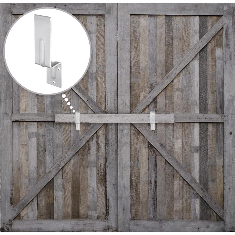 Ace 6-1/4 in. L Zinc-Plated Steel Open Bar Holder 1 pk