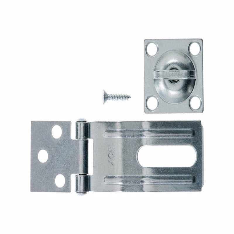 Ace Zinc 3-1/4 in. L Swivel Staple Safety Hasp