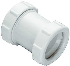 Plumb Pak PP55-4W Sink Drain Coupling, 1-1/2 in, Slip-Joint, Polypropylene, White