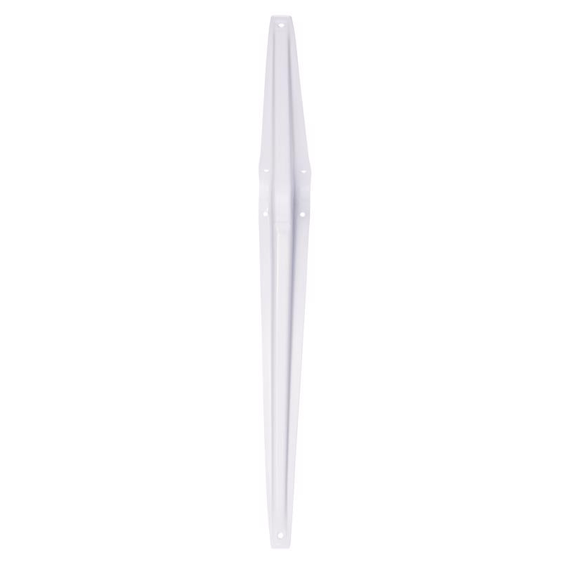 Hampton White Steel Shelf Support 18 Ga. 10 in. L 100 lb, Pack of 10