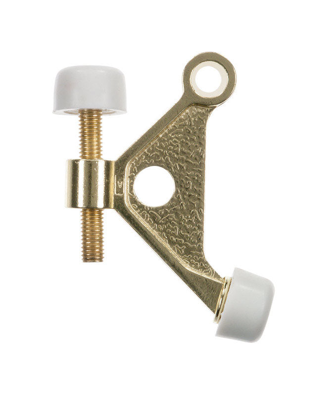 Ace 2-5/8 in. W Metal Bright Gold Hinge Pin Door Stop Mounts to door and wall 0 in., Pack of 5