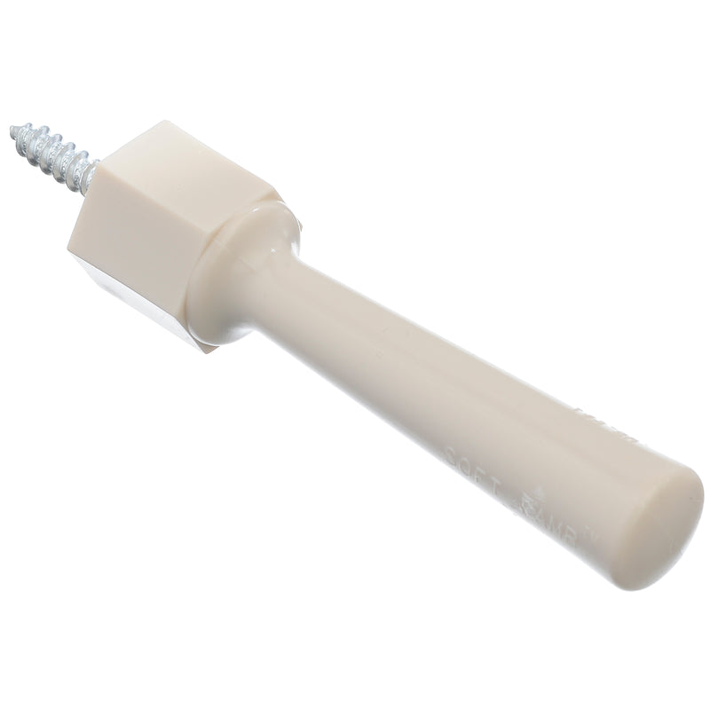 Ace 3-1/4 in. W Plastic Almond Flexible Door Stop Mounts to door and wall 0 in., Pack of 5