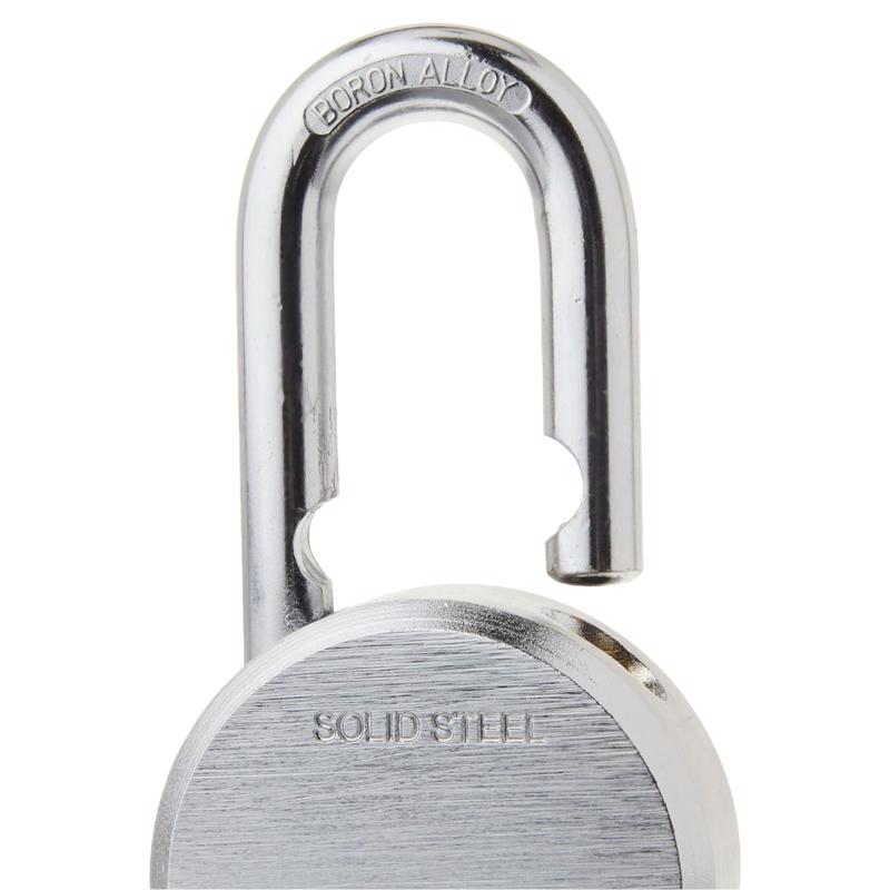 Master Lock 2-3/16 in. H X 2-1/2 in. W Steel Dual Ball Bearing Locking Weather-Resistant Padlock