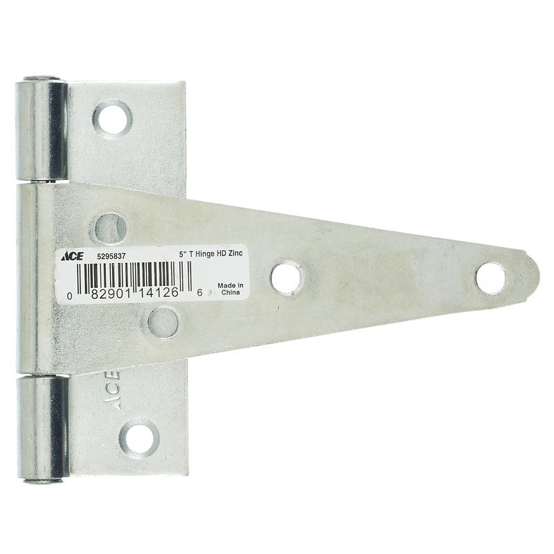 Ace 5 in. L Zinc-Plated Heavy Duty T Hinge 1 pk, Pack of 10