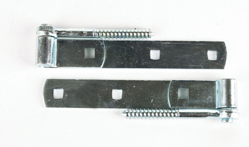 Ace 8 in. L Steel Screw Hook And Strap Hinge 2 pk
