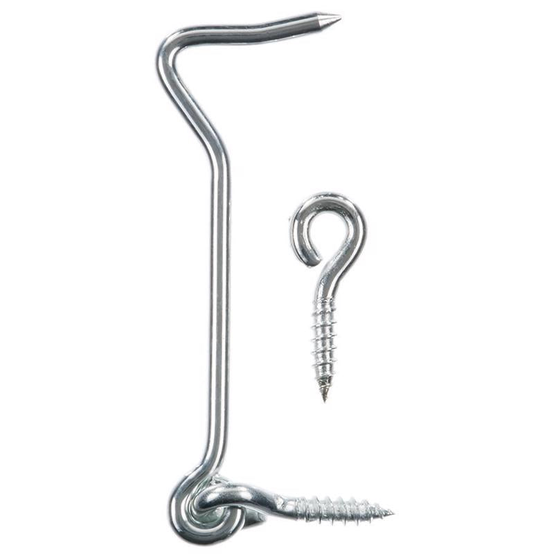 Ace 0.73 in. L Zinc Gate Hook and Eye 1 pk, Pack of 5