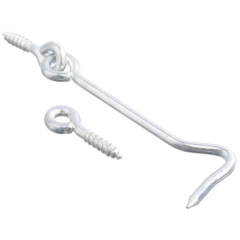 Ace 0.73 in. L Zinc Gate Hook and Eye 1 pk, Pack of 5