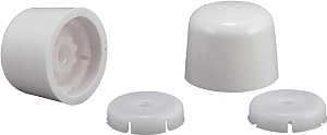 Plumb Pak PP835-30WHL Universal Bolt Cap, White
