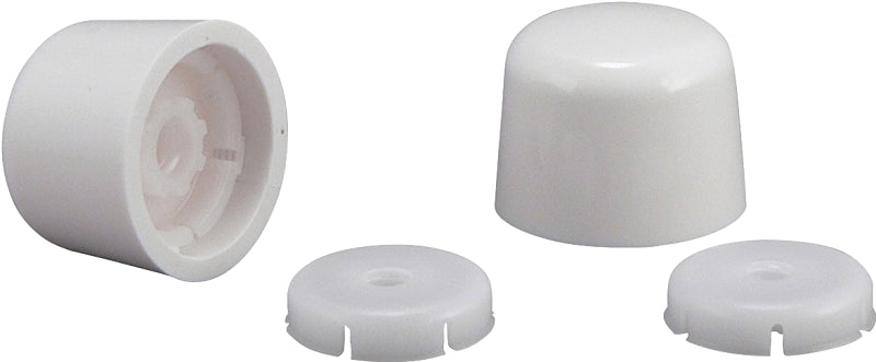 Plumb Pak PP835-30WHL Universal Bolt Cap, White