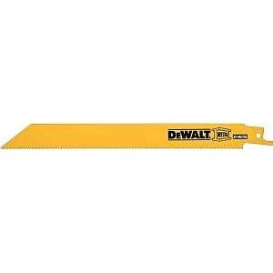 DEWALT DW4813B25 Reciprocating Saw Blade, Applicable Materials: Fiberglass, Hard Rubber, Metal, 3/4 in W, Pack of 25