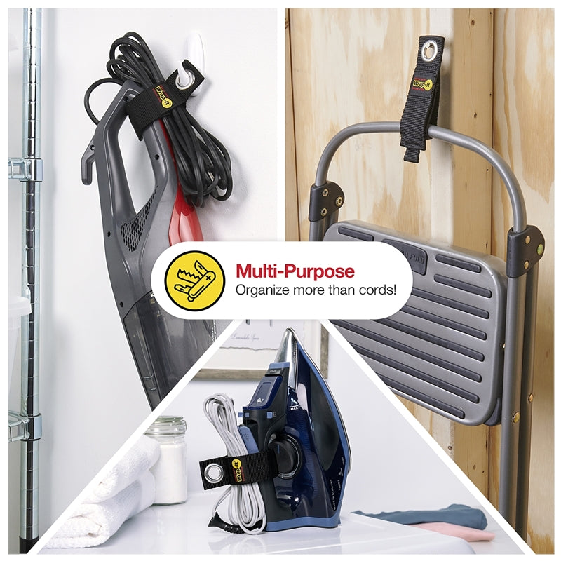 Wrap-It Storage 103-20BX Medium Storage Strap, 2.9 in Dia, 1-1/2 in W, 10 in L, Polypropylene, 50 lb Working Load