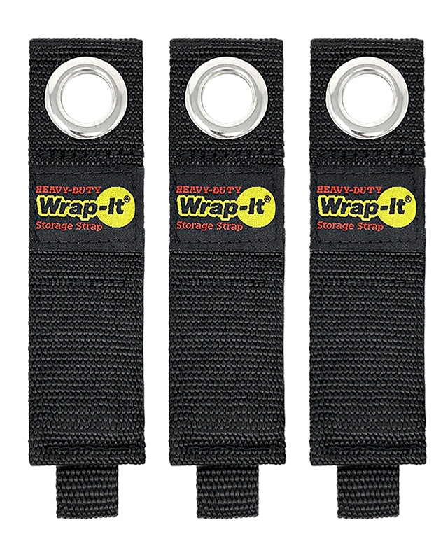 Wrap-It Storage 103-20BX Medium Storage Strap, 2.9 in Dia, 1-1/2 in W, 10 in L, Polypropylene, 50 lb Working Load
