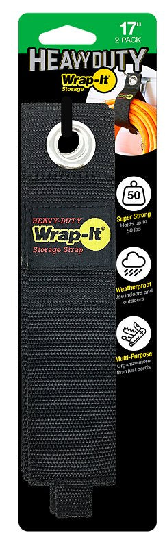 Wrap-It Storage 102-40BX Extra-Large Storage Strap, 5.1 in Dia, 2 in W, 17 in L, Polypropylene, 50 lb Working Load