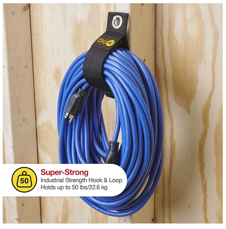 Wrap-It Storage 102-40BX Extra-Large Storage Strap, 5.1 in Dia, 2 in W, 17 in L, Polypropylene, 50 lb Working Load