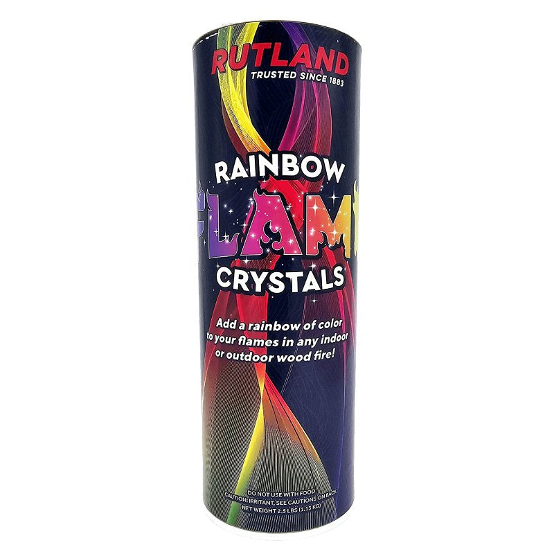 Rutland Rainbow Flame 71599 Flame Crystal, Lightweight, Blue/Tan, Pack of 6