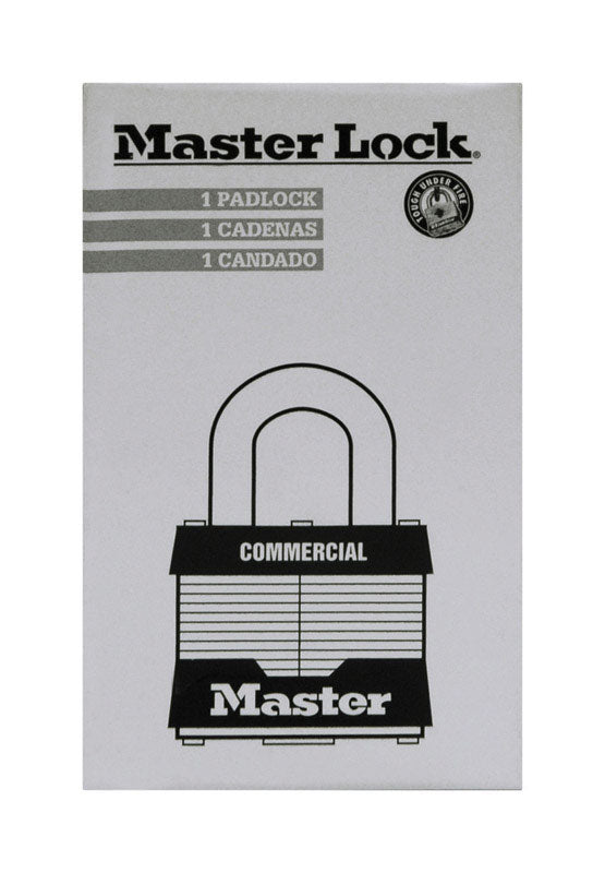 Master Lock 1-1/2 in. H X 2 in. W X 7/8 in. L Steel Double Locking Exterior Padlock, Pack of 6