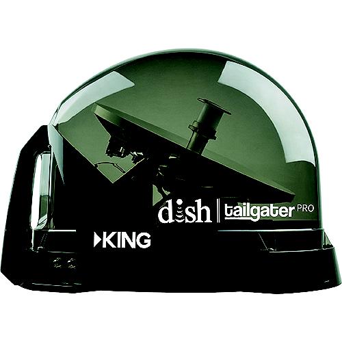 King DTP4950 Dish Tailgater Pro Premium Satellite System & Wally Bundle