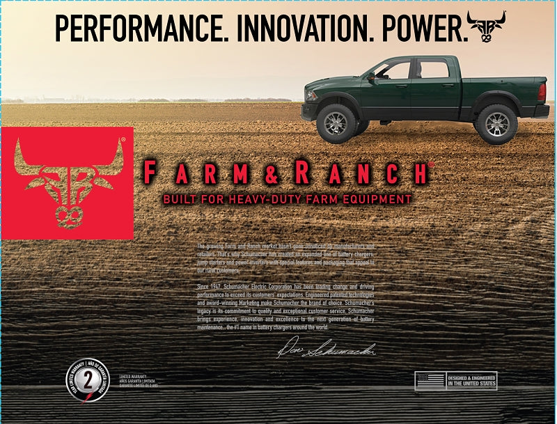 Schumacher FR01335 Battery Charger/Engine Starter, 10 A Continuous, 48 A Intermittent Input, 6/12 V Output, AGM Battery