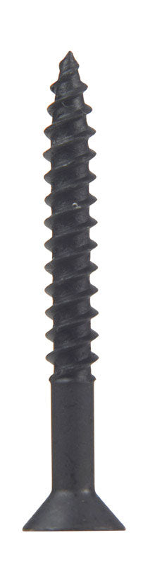 HILLMAN No. 8 X 1-1/2 in. L Phillips Black Phosphate Twin Thread Cabinet Screws 100 pk