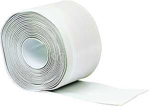 M-D 93203 Wall Base, 20 ft L, 4 in W, Vinyl, White