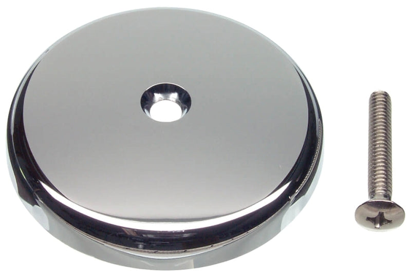 Danco 89052 Overflow Plate, Plastic/Stainless Steel, Chrome-Plated, For: 1-Hole Bathtub Drains