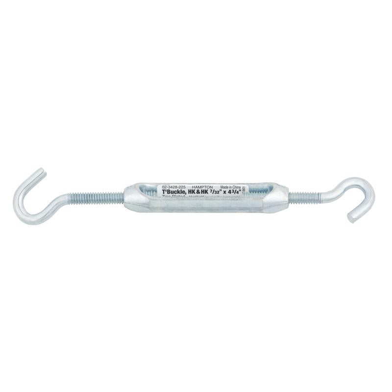 Hampton Zinc-Plated Aluminum/Steel Turnbuckle 120 lb, Pack of 10