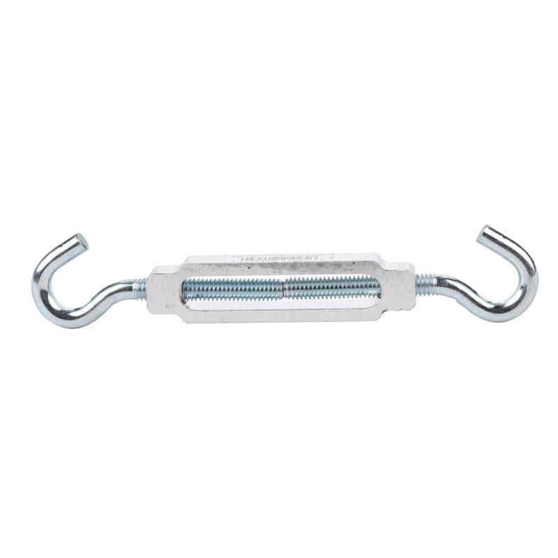 Hampton Zinc-Plated Aluminum/Steel Turnbuckle 275 lb, Pack of 10