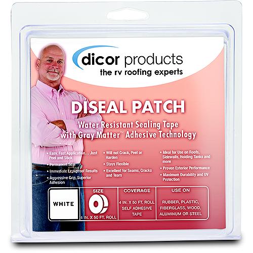 Dicor 522TPO661C Seal-Tite Sealing Tape, 6″ x 6″ White Patch