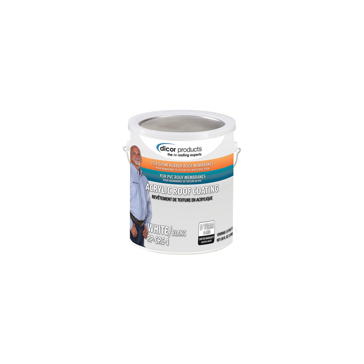 Dicor Rubber Roof Coating System-Part 2, White, Gal. – Mrosupreme.com