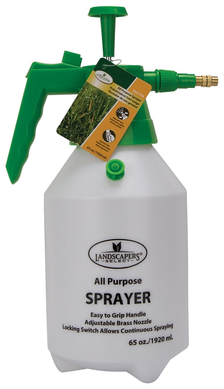 Landscapers Select SX-5073-33L Pressure Sprayer, Adjustable Nozzle, PE, White