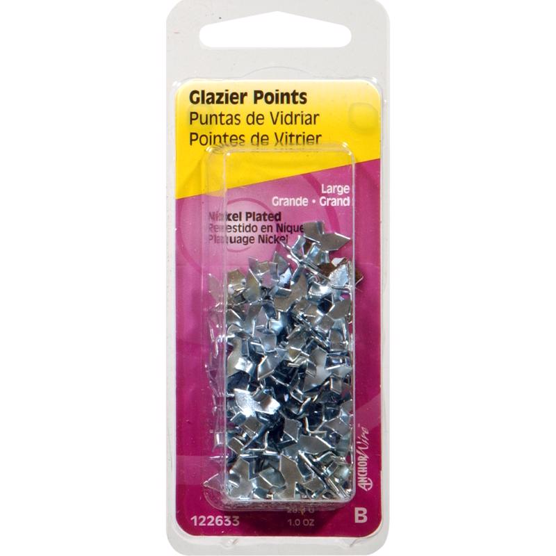 HILLMAN Nickel Plated Silver Large Canvas Picture Hanger 50 pk, Pack of 6