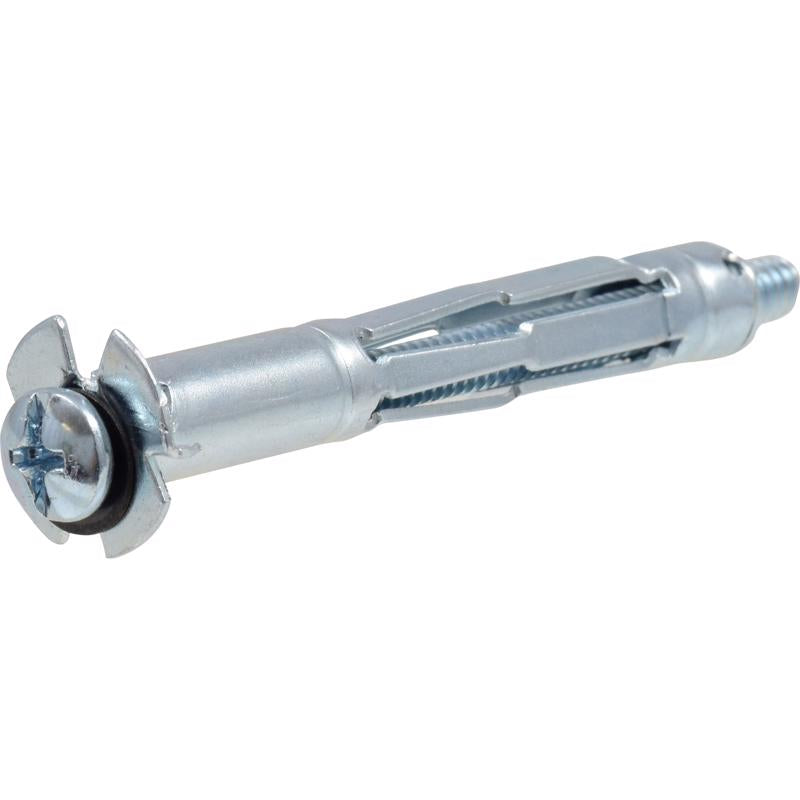 HILLMAN 3/16 in. D X 2 3/4 in. L Metal Pan Head Hollow Wall Anchors 2 pk, Pack of 6