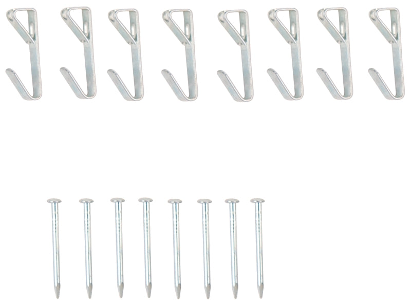 ProSource PH-121010-PS Picture Hanger, 10 lb, Steel, Zinc, Zinc, Nail-In Mounting