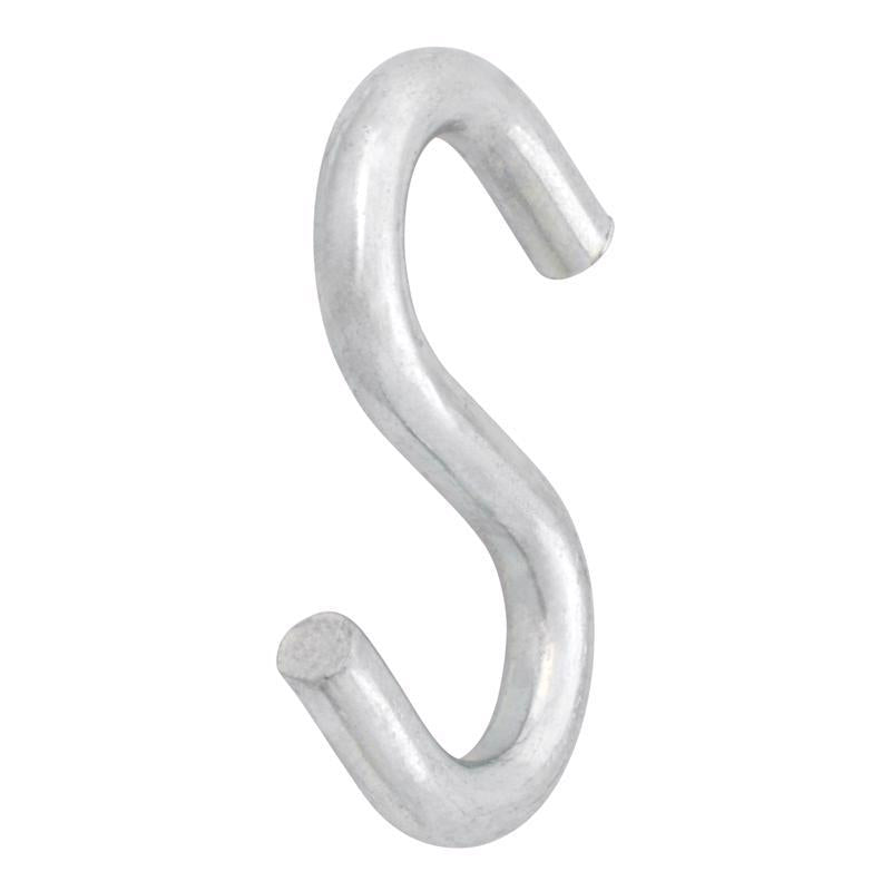 Hampton Small Zinc-Plated Silver Steel 1 in. L S-Hook 20 lb 1 pk, Pack of 20