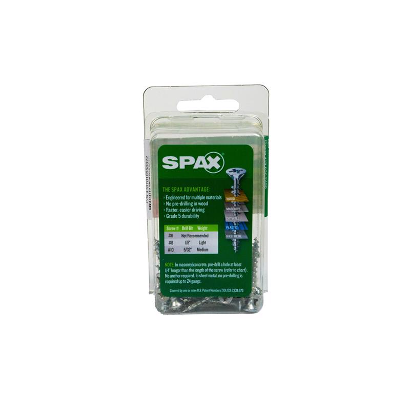 SPAX Multi-Material No. 6 Label X 1-1/4 in. L Unidrive Flat Head Serrated Construction Screws