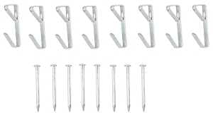 ProSource PH-121020-PS Picture Hanger, 20 lb, Steel, Zinc, Zinc, Nail