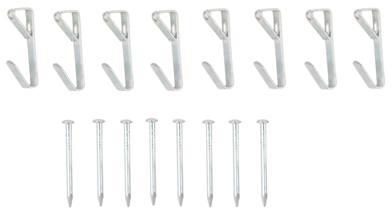 ProSource PH-121020-PS Picture Hanger, 20 lb, Steel, Zinc, Zinc, Nail