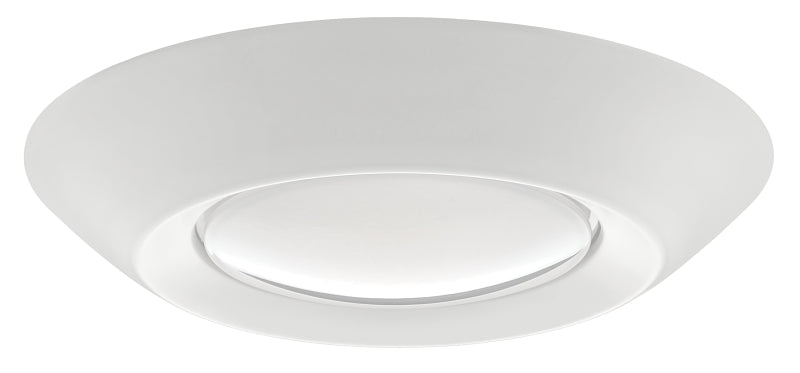 ETI 56578211 Surface Mount Disk Light, 7-1/2 in Dia, 2.1 in OAH, 5, 6 in Dia Recessed Can, Polycarbonate Lens, Aluminum