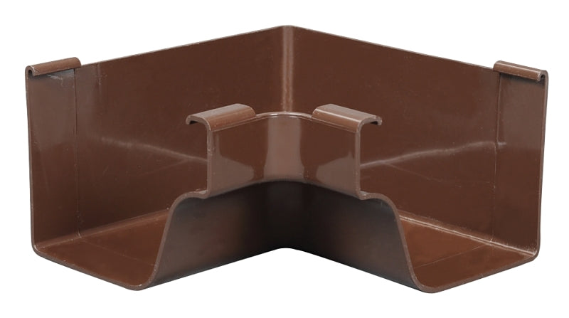 Amerimax M1504 Inside Corner, Vinyl, Brown, Pack of 5