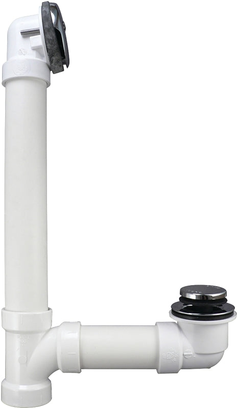 Keeney 630PVC Bath Drain Assembly, PVC, Chrome-Plated