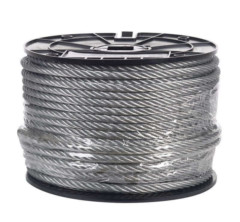 Campbell 5/16 in. D X 200 ft. L Galvanized Steel Aircraft Cable