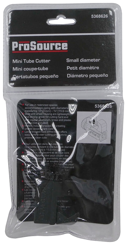 ProSource T003-3L Tube Cutter, 5/8 in Max Pipe/Tube Dia, 1/8 in Mini Pipe/Tube Dia, Steel Blade