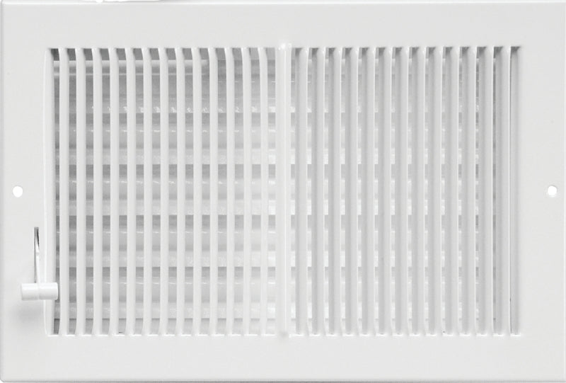 Imperial RG0299 Multi-Shutter Register, For 6x12 Opening, 7-1/4 in L, 13-1/4 in W, Steel, White